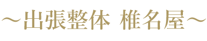 東京・横浜・川崎の出張整体 椎名屋